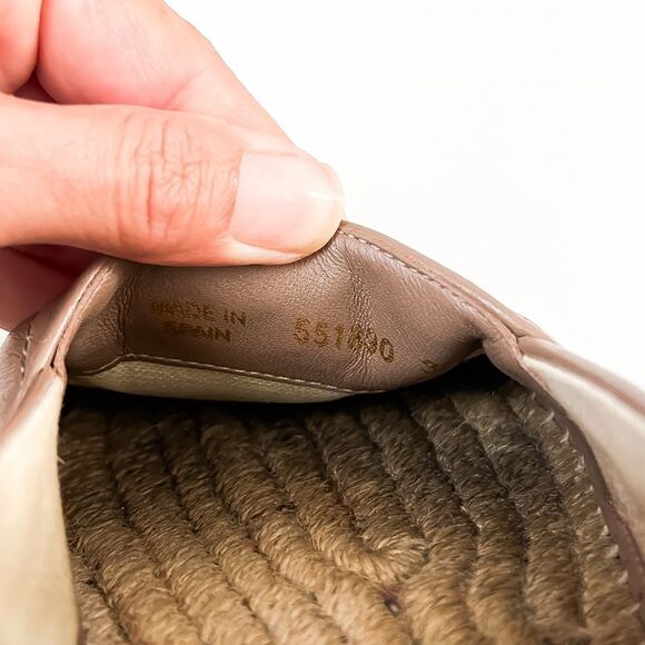 Gucci GG Marmont Quilted Chevron Espadrilles Charlotte 6.5 - Picture 9 of 10